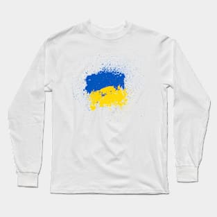 Ukraine paint Long Sleeve T-Shirt